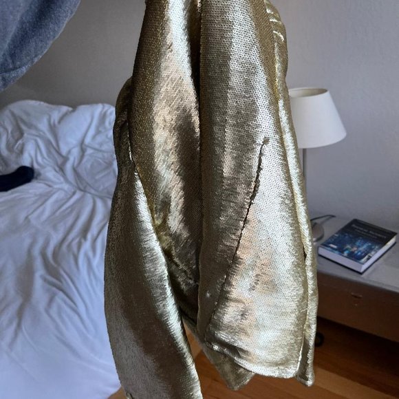 NWT 'Love The Label ' Antropologie Olivier Sequin Jacket - M - Picture 12 of 13